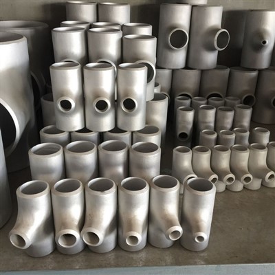 Rostfritt stål reducerar tee